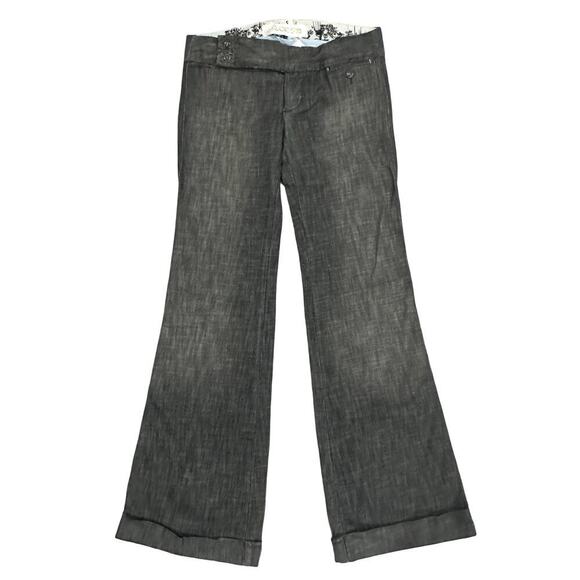Joe's Jeans Vintage Series 1971 Wide Waistband Flare Gray Jeans Size 27 NWT $198
